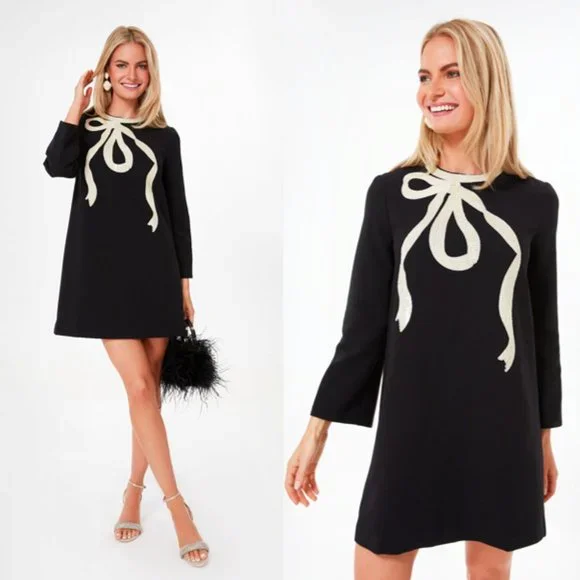 black sequin knit mini dress self-portrait - Black Sequin Knit Mini Dress main image 0